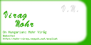 virag mohr business card